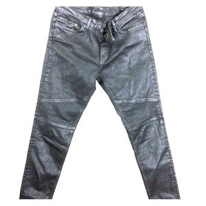 ALLSAINTS WAXED BIKER JEANS